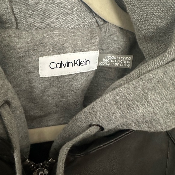 Calvin Klein Pleather Jacket - Picture 4 of 6